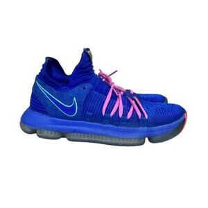 Nike Zoom KD 10 GS City Edition Basketball Shoes Blue Pink Lace Men's Size 8.5